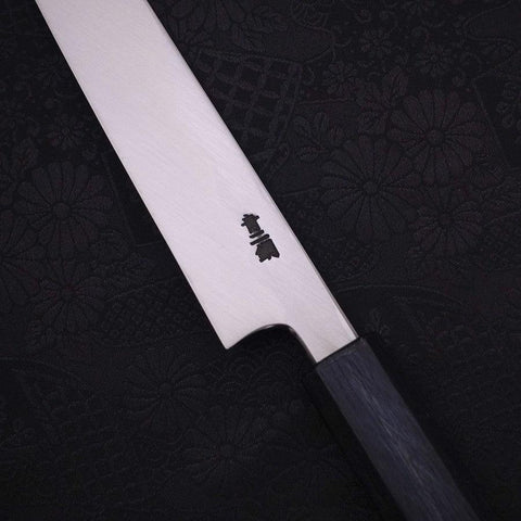 Yanagiba Blue Steel #2 Kasumi Dunkelblauer Urushi Griff 210mm-[Musashi]-[Japan-Küchenmesser]