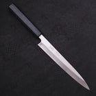 Yanagiba Blue Steel #2 Kasumi Dunkelblauer Urushi Griff 210mm-[Musashi]-[Japan-Küchenmesser]