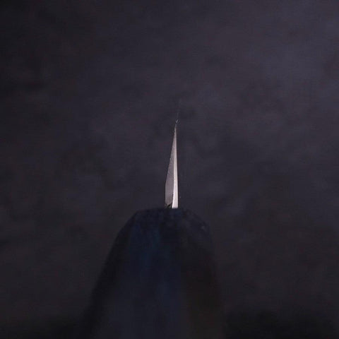 Yanagiba Blue Steel #2 Kasumi Dunkelblauer Urushi Griff 240mm-[Musashi]-[Japan-Küchenmesser]