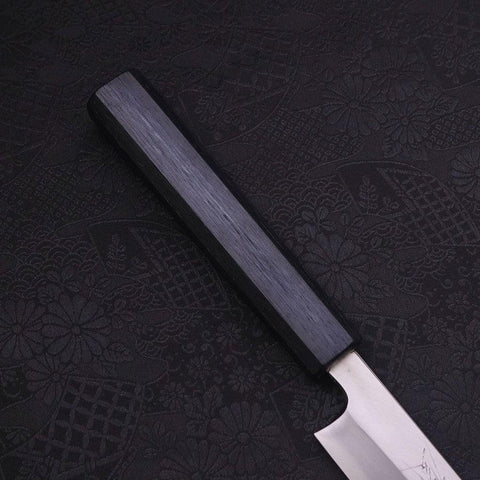 Yanagiba Blue Steel #2 Kasumi Dunkelblauer Urushi Griff 240mm-[Musashi]-[Japan-Küchenmesser]