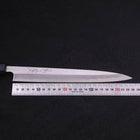 Yanagiba Blue Steel #2 Kasumi Dunkelblauer Urushi Griff 240mm-[Musashi]-[Japan-Küchenmesser]