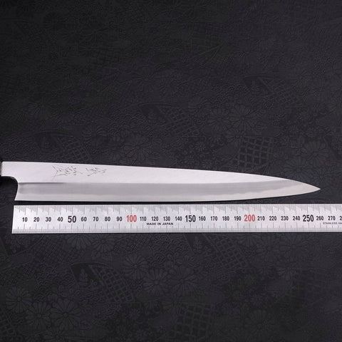 Yanagiba Blue Steel #2 Kasumi Dunkelblauer Urushi Griff 270mm-[Musashi]-[Japan-Küchenmesser]