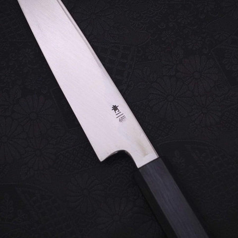 Yanagiba Blue Steel #2 Kasumi Urushi Griff Dunkelblau 180mm-[Musashi]-[Japan-Küchenmesser]