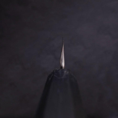 Yanagiba Blue Steel #2 Kasumi Urushi Griff Dunkelblau 180mm-[Musashi]-[Japan-Küchenmesser]