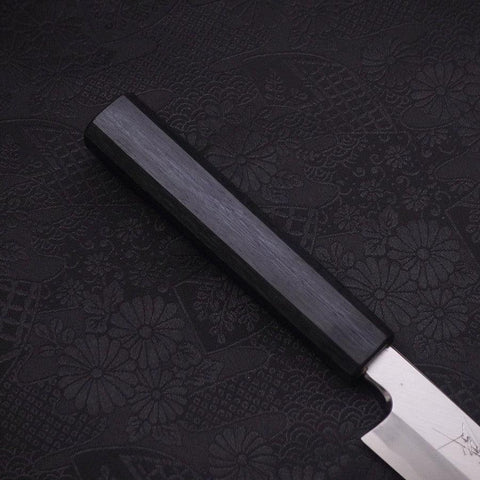 Yanagiba Blue Steel #2 Kasumi Urushi Griff Dunkelblau 180mm-[Musashi]-[Japan-Küchenmesser]