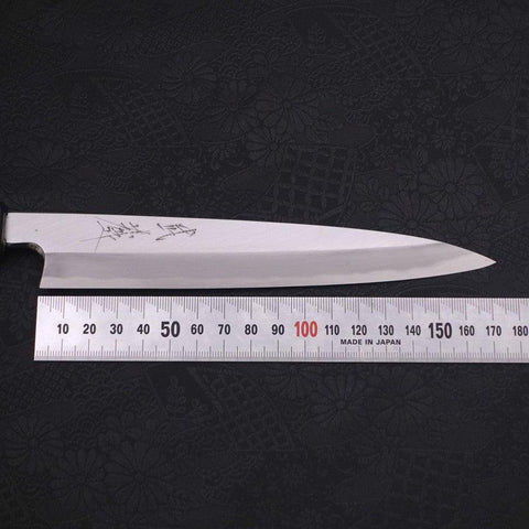 Yanagiba Blue Steel #2 Kasumi Urushi Griff Dunkelblau 180mm-[Musashi]-[Japan-Küchenmesser]