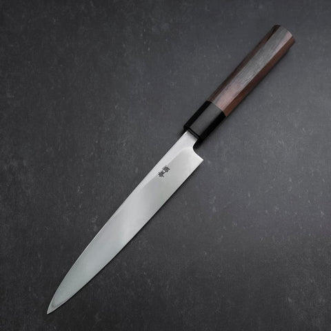 Yanagiba Blue Steel #2 Kasumi Walnussholz Griff 165mm-[Musashi]-[Japan-Küchenmesser]