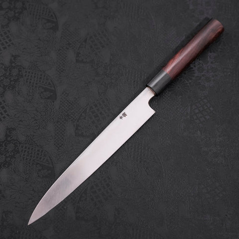 Yanagiba Blue Steel #2 Kasumi Walnussholz Griff 210mm-[Musashi]-[Japan-Küchenmesser]