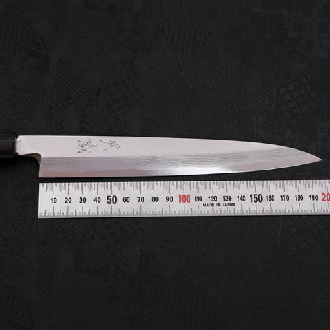 Yanagiba Blue Steel #2 Kasumi Walnussholz Griff 210mm-[Musashi]-[Japan-Küchenmesser]
