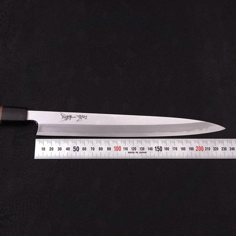 Yanagiba Blue Steel #2 Kasumi Walnussholz Griff 240mm-[Musashi]-[Japan-Küchenmesser]