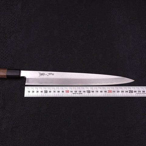 Yanagiba Blue Steel #2 Kasumi Walnussholz Griff 270mm-[Musashi]-[Japan-Küchenmesser]