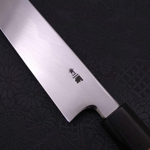 Yanagiba Blue Steel #2 Kasumi Walnussholz Griff 300mm-[Musashi]-[Japan-Küchenmesser]