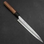 Yanagiba Blue Steel #2 Kasumi Walnut Handle 200mm (7.9”)-[Musashi]-[Japan-Küchenmesser]