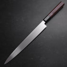 Yanagiba Blue Steel #2 Kurouchi Buffalo Wenge Handle 270mm (10.6”)-[Musashi]-[Japanese-Kitchen-Knives]
