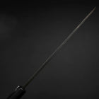 Yanagiba Blue Steel #2 Kurouchi Büffelhorn und Ebenholz Griff 210mm-[Musashi]-[Japan-Küchenmesser]