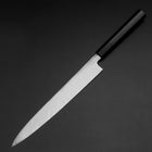 Yanagiba Blue Steel #2 Kurouchi Büffelhorn und Ebenholz Griff 240mm-[Musashi]-[Japan-Küchenmesser]