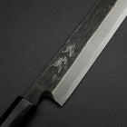 Yanagiba Blue Steel #2 Kurouchi Büffelhorn und Ebenholz Griff 240mm-[Musashi]-[Japan-Küchenmesser]