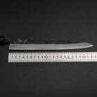 Yanagiba Blue Steel #2 Kurouchi Büffelhorn und Ebenholz Griff 240mm-[Musashi]-[Japan-Küchenmesser]