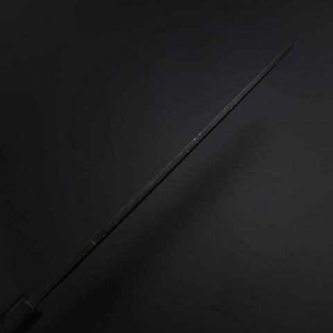 Yanagiba Blue Steel #2 Kurouchi Büffelhorn und Ebenholz Griff 260mm-[Musashi]-[Japan-Küchenmesser]