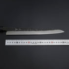 Yanagiba Blue Steel #2 Kurouchi Büffelhorn und Ebenholz Griff 260mm-[Musashi]-[Japan-Küchenmesser]