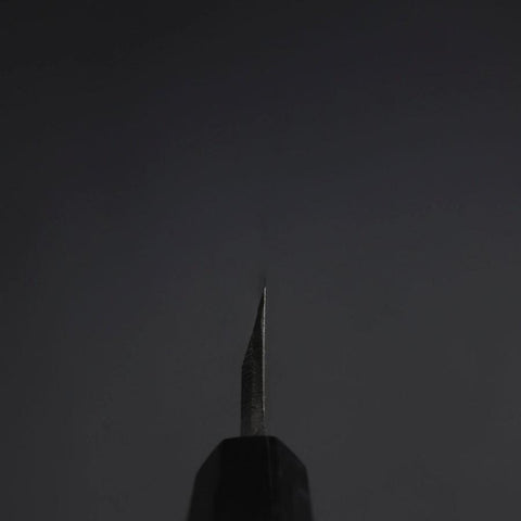 Yanagiba Blue Steel #2 Kurouchi Büffelhorn und Ebenholz Griff 300mm-[Musashi]-[Japan-Küchenmesser]