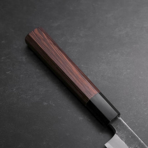 Yanagiba Blue Steel #2 Kurouchi Büffelhorn und Wenge Griff 270mm-[Musashi]-[Japan-Küchenmesser]