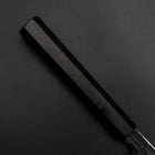 Yanagiba Blue Steel #2 Kurouchi Tsuchime Büffelhorn und Ebenholz Griff 230mm-[Musashi]-[Japan-Küchenmesser]