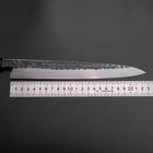 Yanagiba Blue Steel #2 Kurouchi Tsuchime Büffelhorn und Ebenholz Griff 230mm-[Musashi]-[Japan-Küchenmesser]