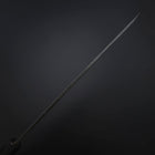Yanagiba Blue Steel #2 Kurouchi Tsuchime Büffelhorn und Ebenholz Griff 260mm-[Musashi]-[Japan-Küchenmesser]