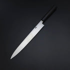 Yanagiba Blue Steel #2 Kurouchi Tsuchime Büffelhorn und Ebenholz Griff 270mm-[Musashi]-[Japan-Küchenmesser]