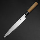 Yanagiba Blue Steel #2 Kurouchi Tsuchime Kirschholz Griff 200mm-[Musashi]-[Japan-Küchenmesser]