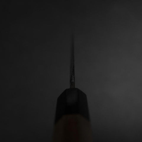 Yanagiba Blue Steel #2 Kurouchi Tsuchime Walnussholz Griff 165mm-[Musashi]-[Japan-Küchenmesser]