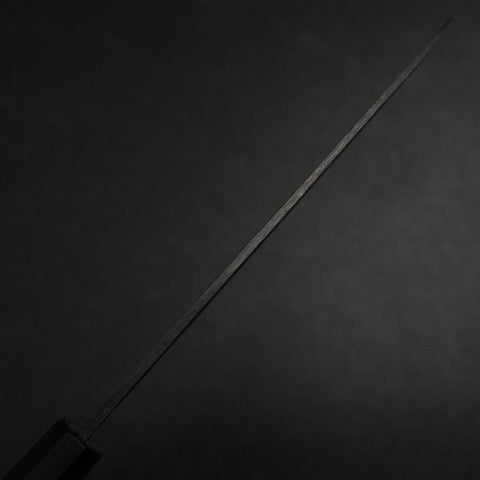 Yanagiba Blue Steel #2 Kurouchi Tsuchime Walnussholz Griff 165mm-[Musashi]-[Japan-Küchenmesser]