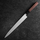 Yanagiba Blue Steel #2 Nashiji Büffelhorn und Walnussholz Griff 270mm-[Musashi]-[Japan-Küchenmesser]
