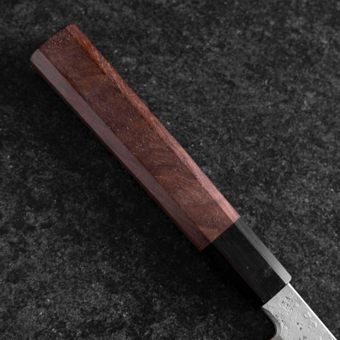 Yanagiba Blue Steel #2 Nashiji Büffelhorn und Walnussholz Griff 270mm-[Musashi]-[Japan-Küchenmesser]