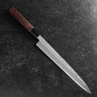 Yanagiba Blue Steel #2 Nashiji Büffelhorn und Walnussholz Griff 270mm-[Musashi]-[Japan-Küchenmesser]