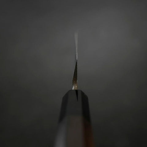 Yanagiba Blue Steel #2 Suminagashi Büffelhorn und Ebenholz Griff 240mm-[Musashi]-[Japan-Küchenmesser]