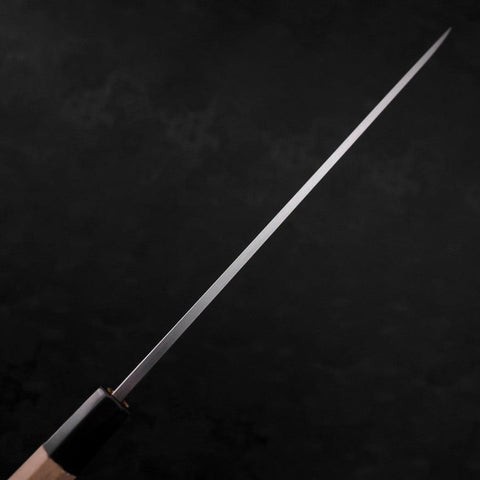 Yanagiba Blue Steel #2 Suminagashi Büffelhorn und Magnolienholz Griff 260mm-[Musashi]-[Japan-Küchenmesser]