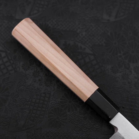 Yanagiba Blue Steel #2 Suminagashi Büffelhorn und Magnolienholz Griff 260mm-[Musashi]-[Japan-Küchenmesser]