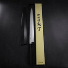 Yanagiba Blue steel #1 Suminagashi Büffelhorn und Ebenholz Griff mit Scheide 330mm-[Musashi]-[Japan-Küchenmesser]