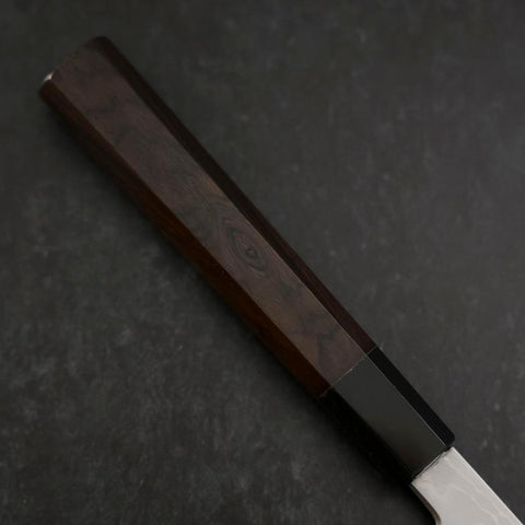 Yanagiba Blue steel #1 Suminagashi Büffelhorn und Ebenholz Griff mit Scheide 330mm-[Musashi]-[Japan-Küchenmesser]