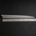 Yanagiba Blue steel #1 Suminagashi Büffelhorn und Ebenholz Griff mit Scheide 330mm-[Musashi]-[Japan-Küchenmesser]