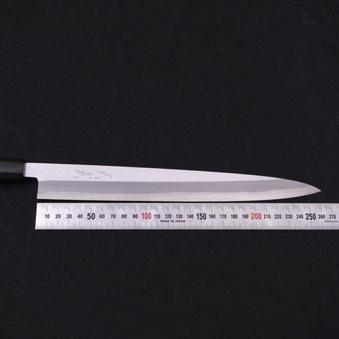 Yanagiba Blue Steel #2 Kasumi Buffalo Magnolia Handle 270mm-[Musashi]-[Japanese-Kitchen-Knives]