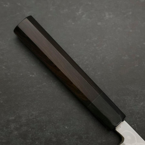 Yanagiba Blue Steel #2 Suminagashi Büffelhorn und Ebenholz Griff 300mm-[Musashi]-[Japan-Küchenmesser]