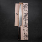 Yanagiba Blue Steel #2 Suminagashi Büffelhorn und Ebenholz Griff 300mm-[Musashi]-[Japan-Küchenmesser]