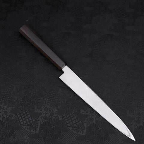Yanagiba Left Hand AUS-10 Polished Ebony Handle 210mm (8.3”)