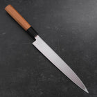 Yanagiba Linkshand AUS-10 Poliert Büffelhorn und Teakholz Griff 240mm-[Musashi]-[Japan-Küchenmesser]
