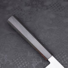 Yanagiba (Linkshand) AUS-10 Poliert Ebenholz Griff 240mm-[Musashi]-[Japan-Küchenmesser]