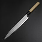 Yanagiba Linkshand Silver Steel #3 Kasumi Büffelhorn und Magnolienholz Griff 240mm-[Musashi]-[Japan-Küchenmesser]