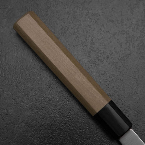 Yanagiba Linkshand Silver Steel #3 Kasumi Büffelhorn und Magnolienholz Griff 260mm-[Musashi]-[Japan-Küchenmesser]